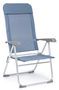 Chaise haute de jardin aluminium bleu Avany - Lot de 4