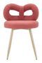 Chaise Ilary rose bouclée design glamour moderne