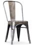 Chaise industrielle acier bronze brillant Kalax - Haut de gamme