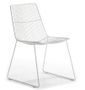 Chaise métal blanc Rohan H 83 cm