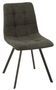 Chaise métal et textile gris foncé Babette L 54 cm