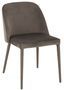 Chaise métal gris textile Carlito L 58 cm