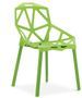 Chaise moderne avec accoudoirs polypropylène vert Spider