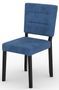 Chaise moderne en bois noir et tissu 34 coloris au choix Kloba