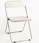 Chaise pliante blanche Marta - Lot de 4