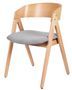 Chaise premium Merka – Structure en bois et assise en tissu confortable