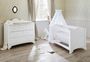 Chambre bébé 2 pièces pin massif blanc Pino 70x140 cm