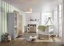 Chambre bébé Eco Plus lit évolutif 70x140 cm commode à langer et armoire bois blanc et chêne