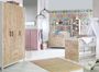 Chambre bébé Timber lit 70x140 cm commode et armoire bois blanc et pin