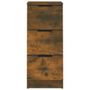 Chiffonnier Chêne fumé 30x30x70 cm Bois d'ingénierie