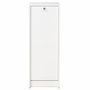 Classeur à rideau blanc BOSTA 104 cm – Meuble de rangement sécurisé 5 niches avec serrure