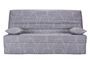 Clic Clac gris artiste couchage 130x190 cm matelas 11 cm Vania
