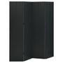 Cloisons de séparation 4 panneaux 2 pcs Noir 160x180 cm Acier