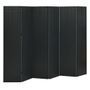 Cloisons de séparation 6 panneaux 2 pcs Noir 240x180 cm Acier