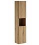 Colonne de salle de bain suspendue NOVA OAK – Rangement élégant finition Chêne Naturel