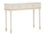 Console Camille blanche design élégant profil doré