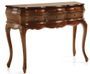 Console en bois d'acajou marron 6 tiroirs CASTLE - Style colonial