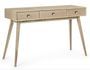 Console en bois massif naturel 3 tiroirs ALANNIS 120 cm