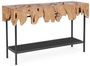 Console en racines de teck et acier noir GREKA 120 cm