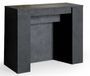 Console extensible anthracite 90x48/296 cm Voary