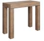 Console extensible bois clair 14 personnes 40 à 300 cm Manja