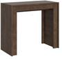 Console extensible bois foncé 8 personnes 42 à 198 cm Mila