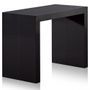 Console extensible laqué noir Saunier 50/250 cm