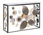 Console Glam Dark métal noir miroir design élégant