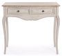 Console JARA – Bois massif de paulownia beige – 2 tiroirs – 90 cm
