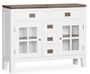 Console KOREST – Bois massif blanc et marron