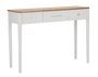 Console Matera bois blanc et brun 3 tiroirs design