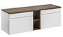 Ensemble meuble de salle de bain EMBLEMATIC pour double vasque – 140 ou 180 cm – Façades rainurées