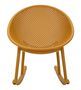 Fauteuil à bascule moutarde pour intérieur et extérieur Ibiza