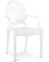 Fauteuil blanc Louiva