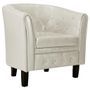 Fauteuil Blanc Similicuir Kenzy