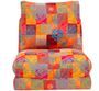 Fauteuil convertible multipositions patchwork Talya 60 cm