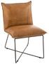 Fauteuil cuir camel Acia