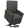 Fauteuil de massage inclinable Gris foncé Tissu