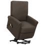 Fauteuil de massage inclinable Marron foncé Tissu Verka