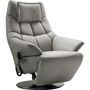 Fauteuil de relaxation électrique 2 moteurs cuir gris Rolsy