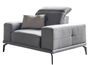 Fauteuil design en velours TORPILLE