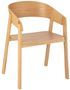 Fauteuil en bois de frêne HIVA – Sobriété naturelle et élégance contemporaine