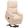 Fauteuil inclinable Crème Tissu