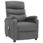 Fauteuil inclinable de massage Gris clair Tissu