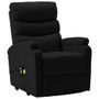 Fauteuil inclinable de massage Noir Similicuir 8