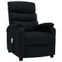 Fauteuil inclinable de massage Noir Tissu 7