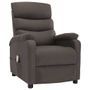 Fauteuil inclinable de massage Taupe Tissu 7