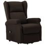 Fauteuil inclinable Marron foncé Tissu 20