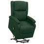 Fauteuil inclinable Vert foncé Tissu 26