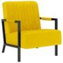 Fauteuil Jaune moutarde Velours Dustry